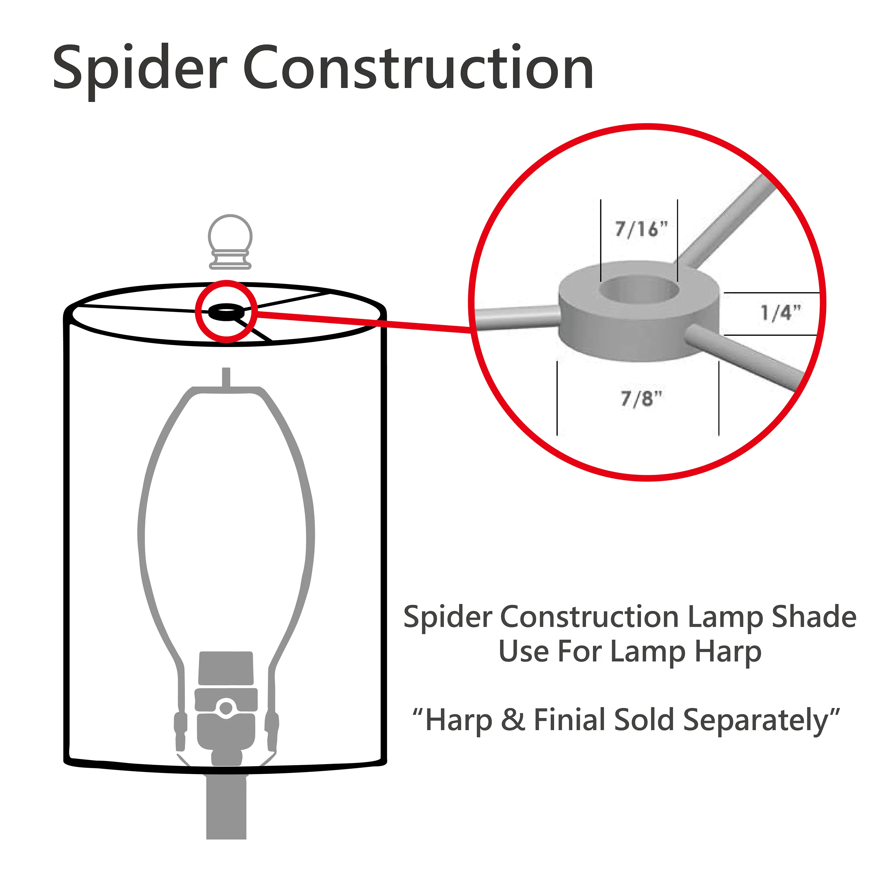 # 30028 Transitional Bell Shape Spider Construction Lamp Shade in Gold Textured Fabric with design, 18" wide (9" x 18" x 13")