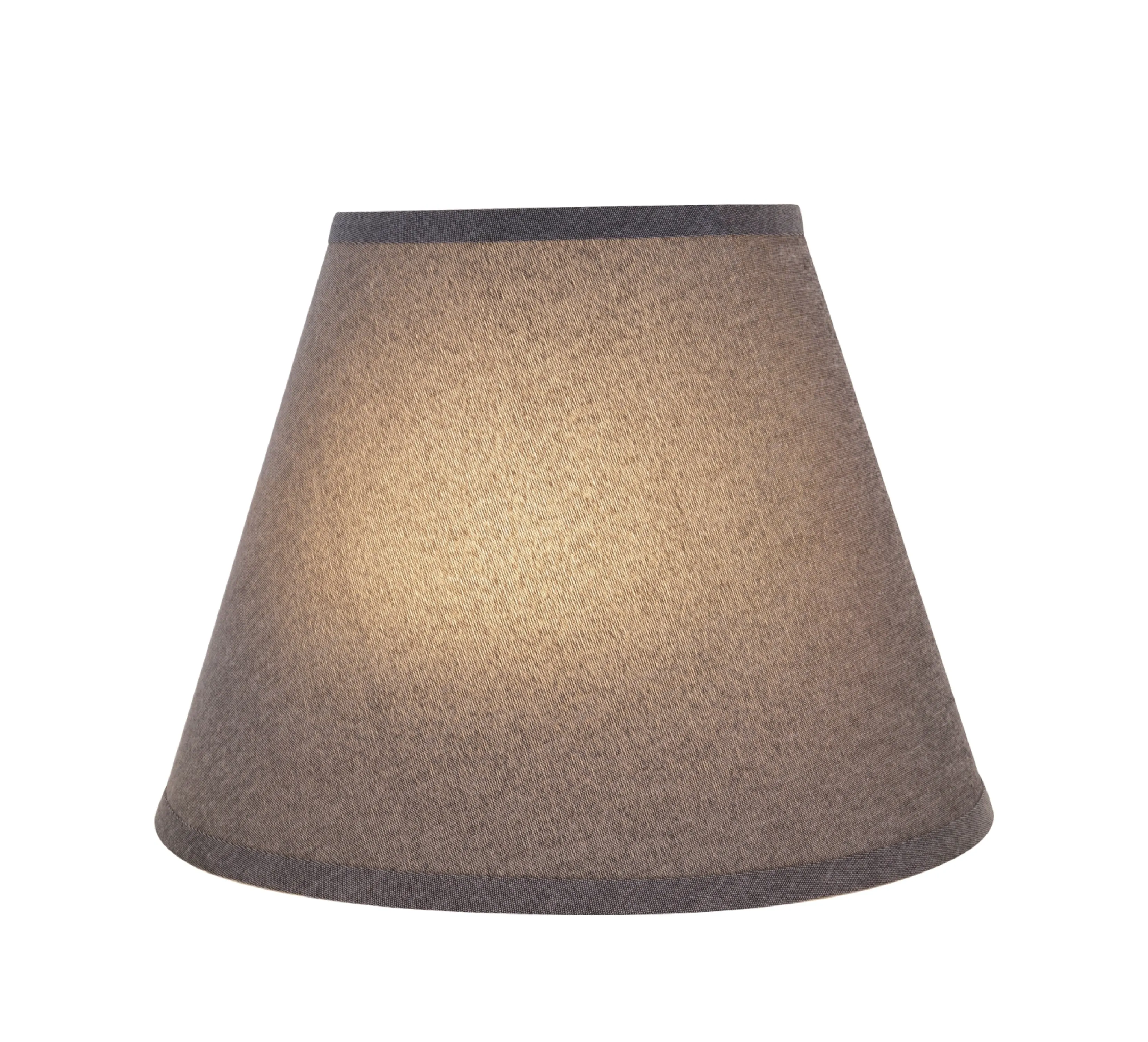 # 32625 Hardback Empire Spider Lamp Shade Grey, 6"x 12"x 9"