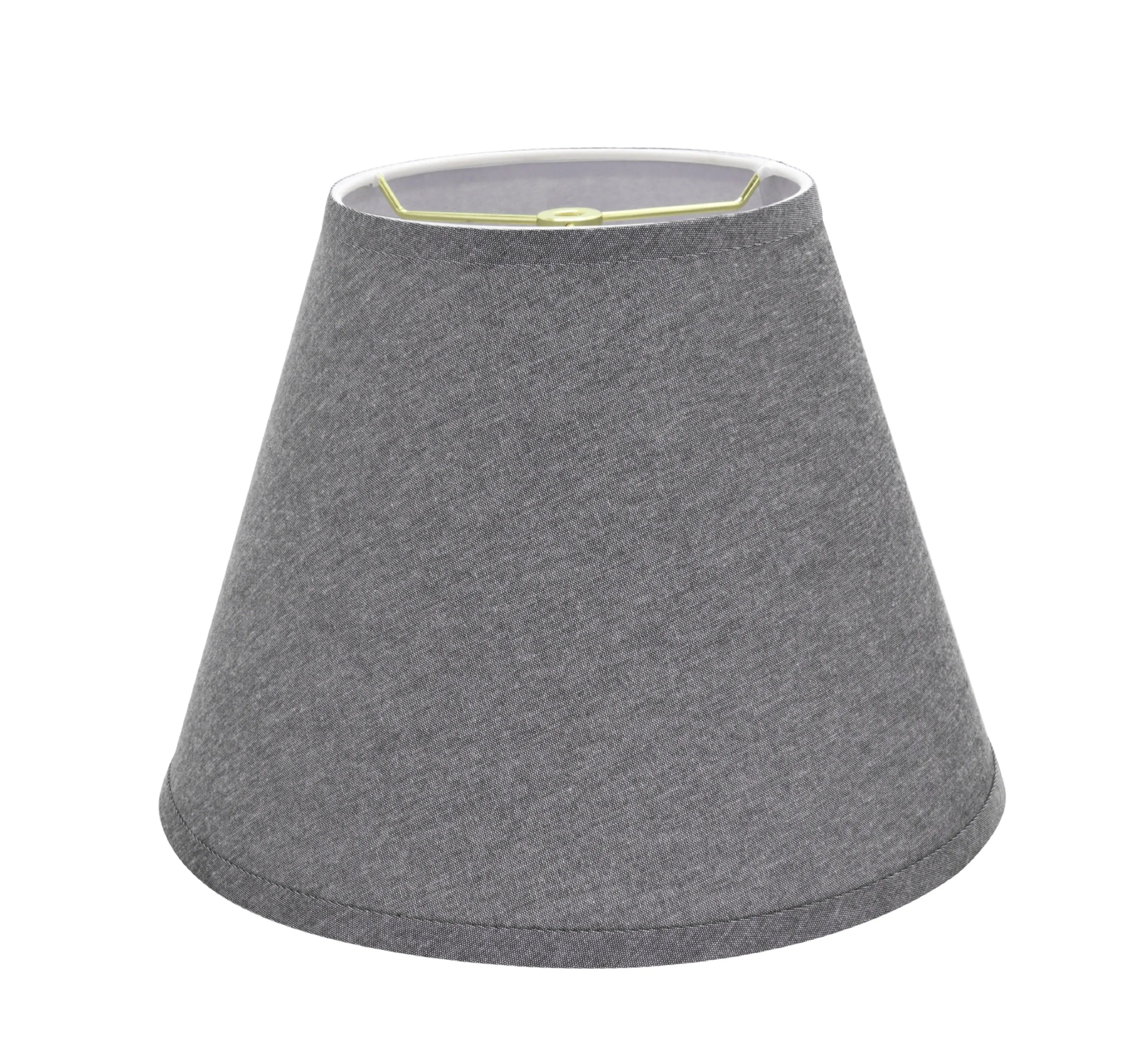 # 32625 Hardback Empire Spider Lamp Shade Grey, 6"x 12"x 9"