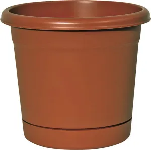 12" Rolled Rim Planter&saucer
