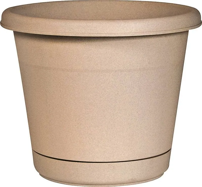 12"rolled Rim Planter&saucer S