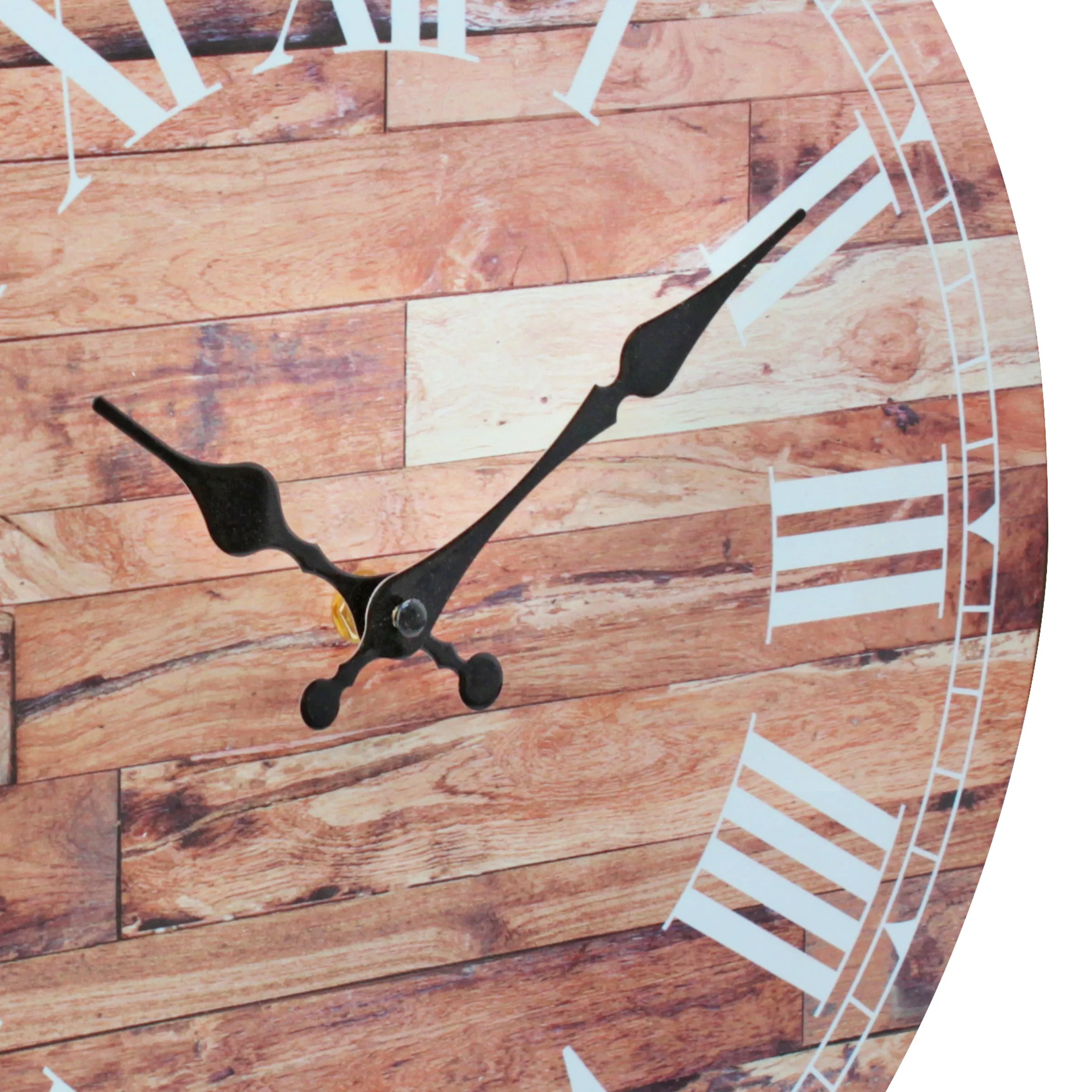 14” Roman Numeral Wooden MDF Wall Clock (WS)