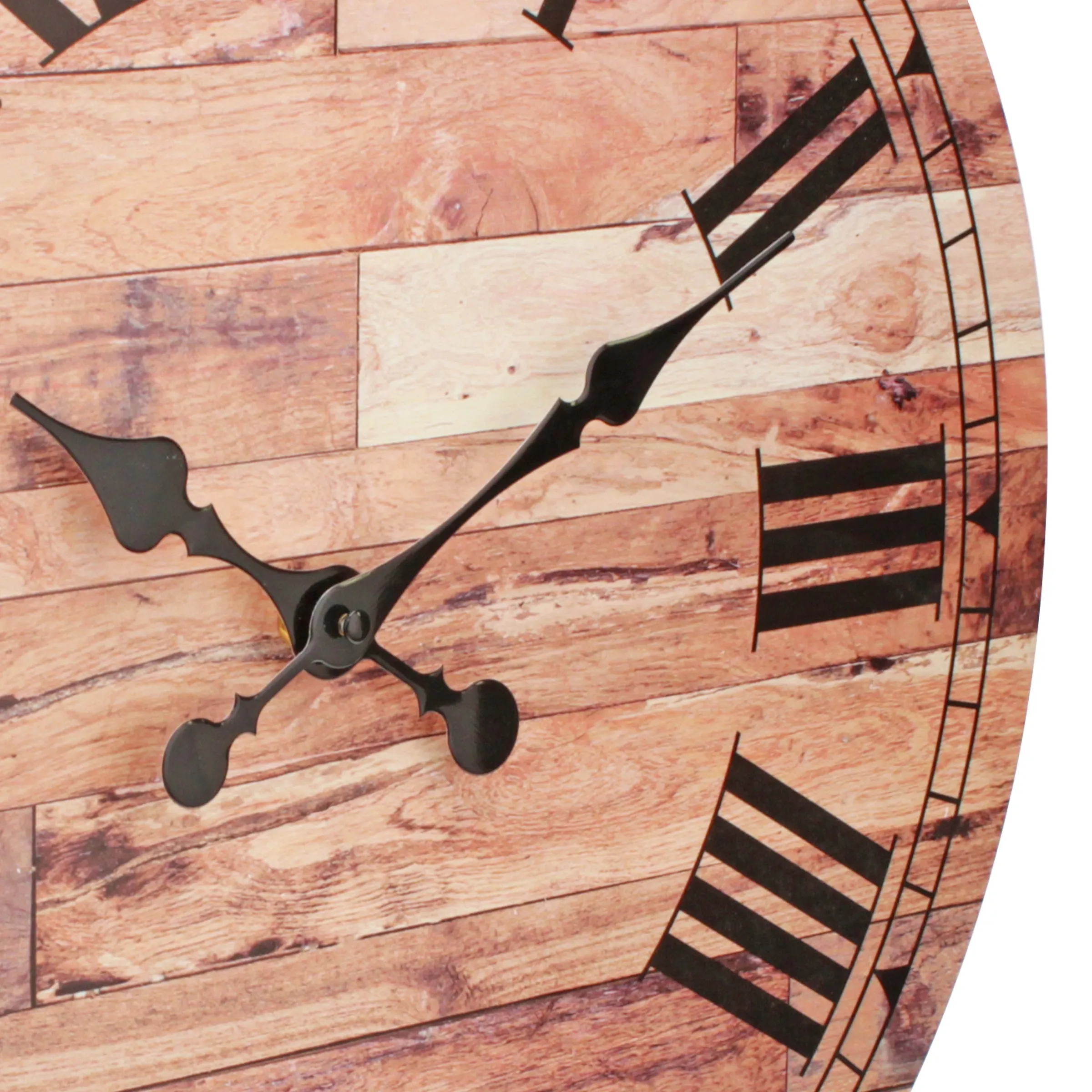 18” Roman Numeral Wooden MDF Wall Clock (WS)