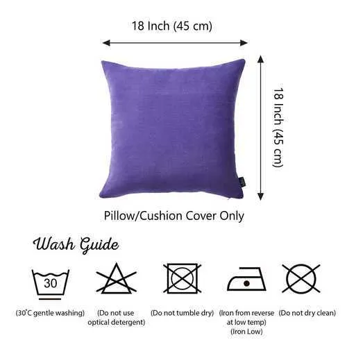 18"x18" Honey Lilac Decorative Throw Pillow Cover (2 pcs in set)