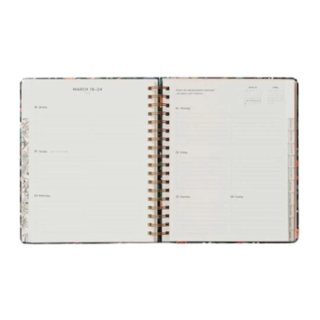 2024 Peacock 17-Month Hardcover Spiral Planner