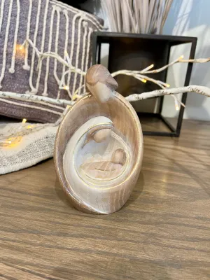 6" Italian Ash Wood Nativity