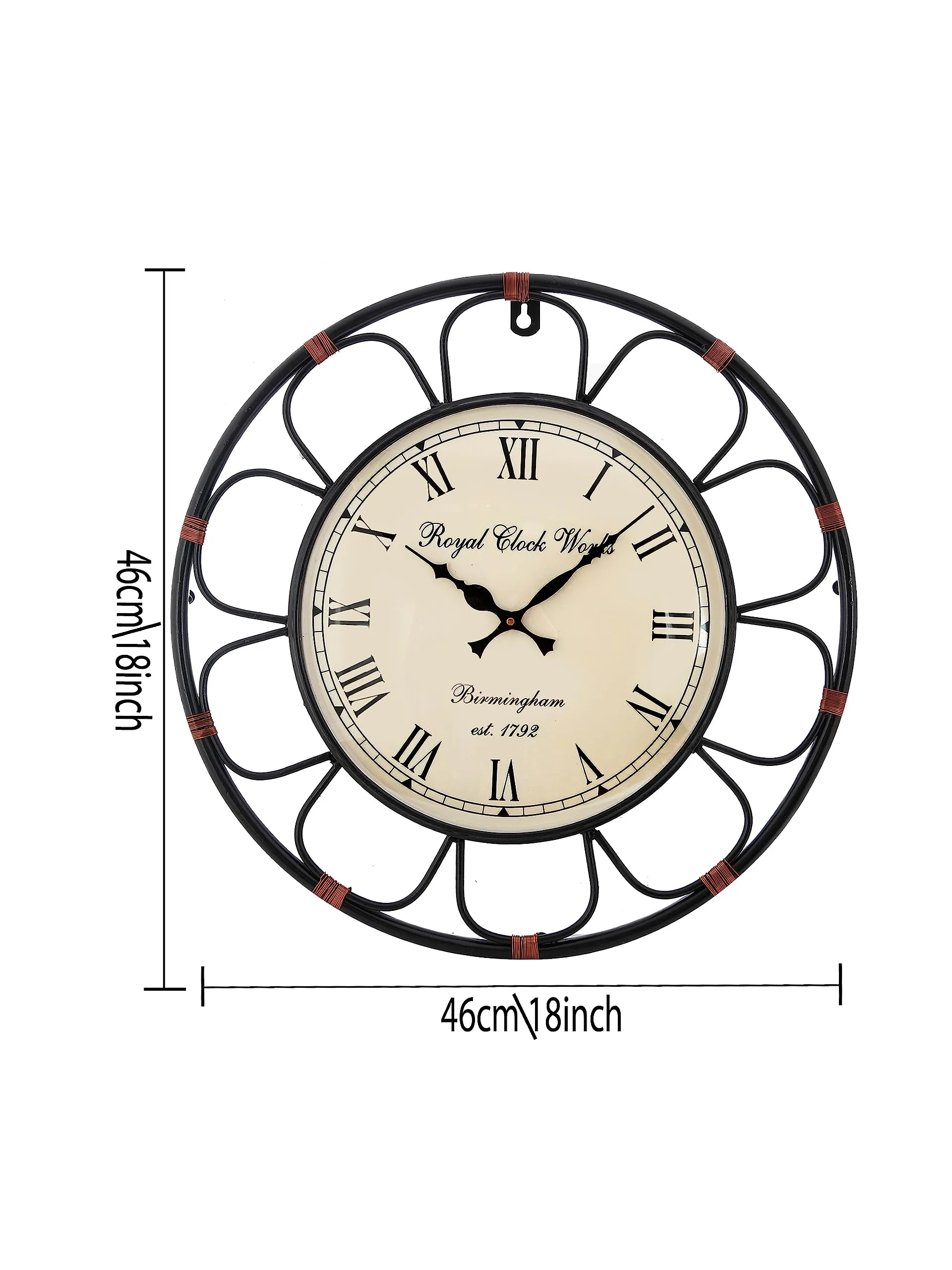 Aapno Rajasthan Large French Provincial Metal Clock