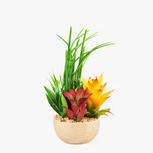 Abstract Plant Arrangement With Ductile Pot