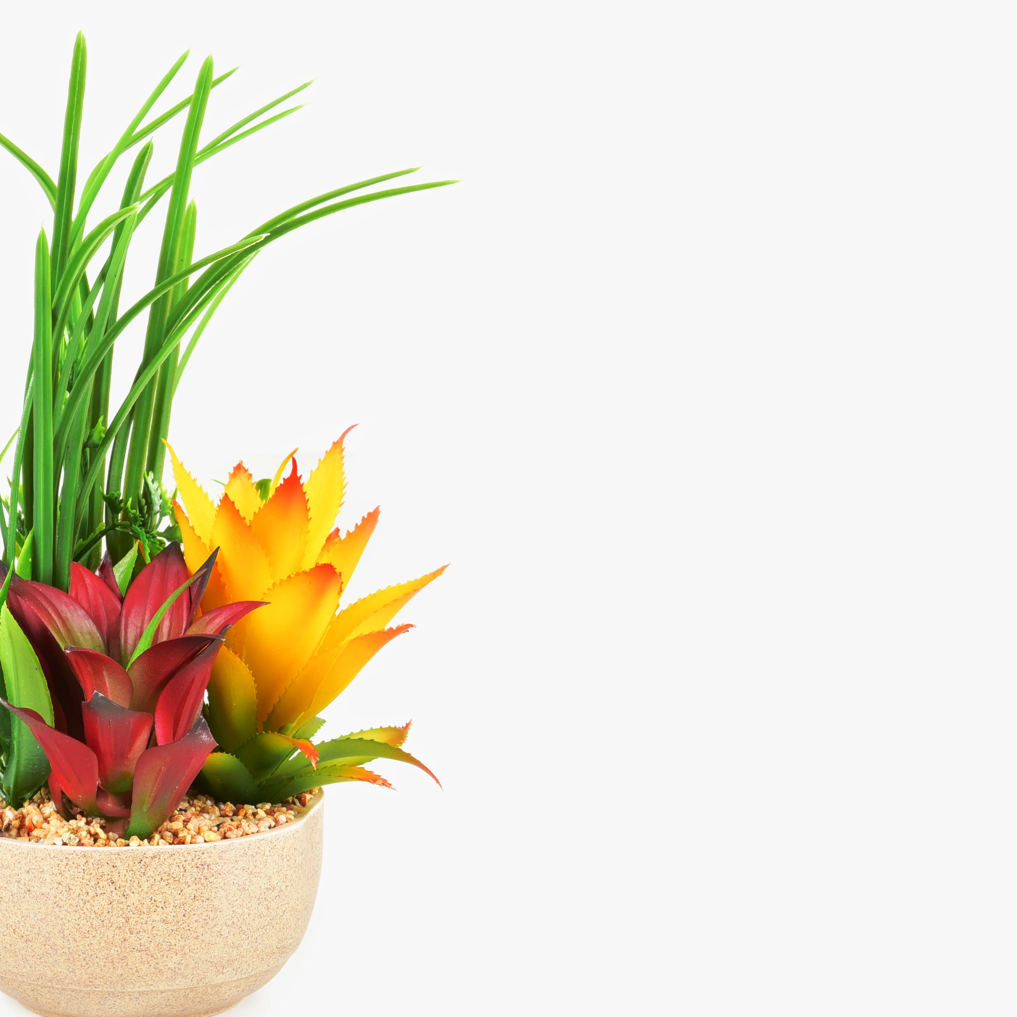 Abstract Plant Arrangement With Ductile Pot