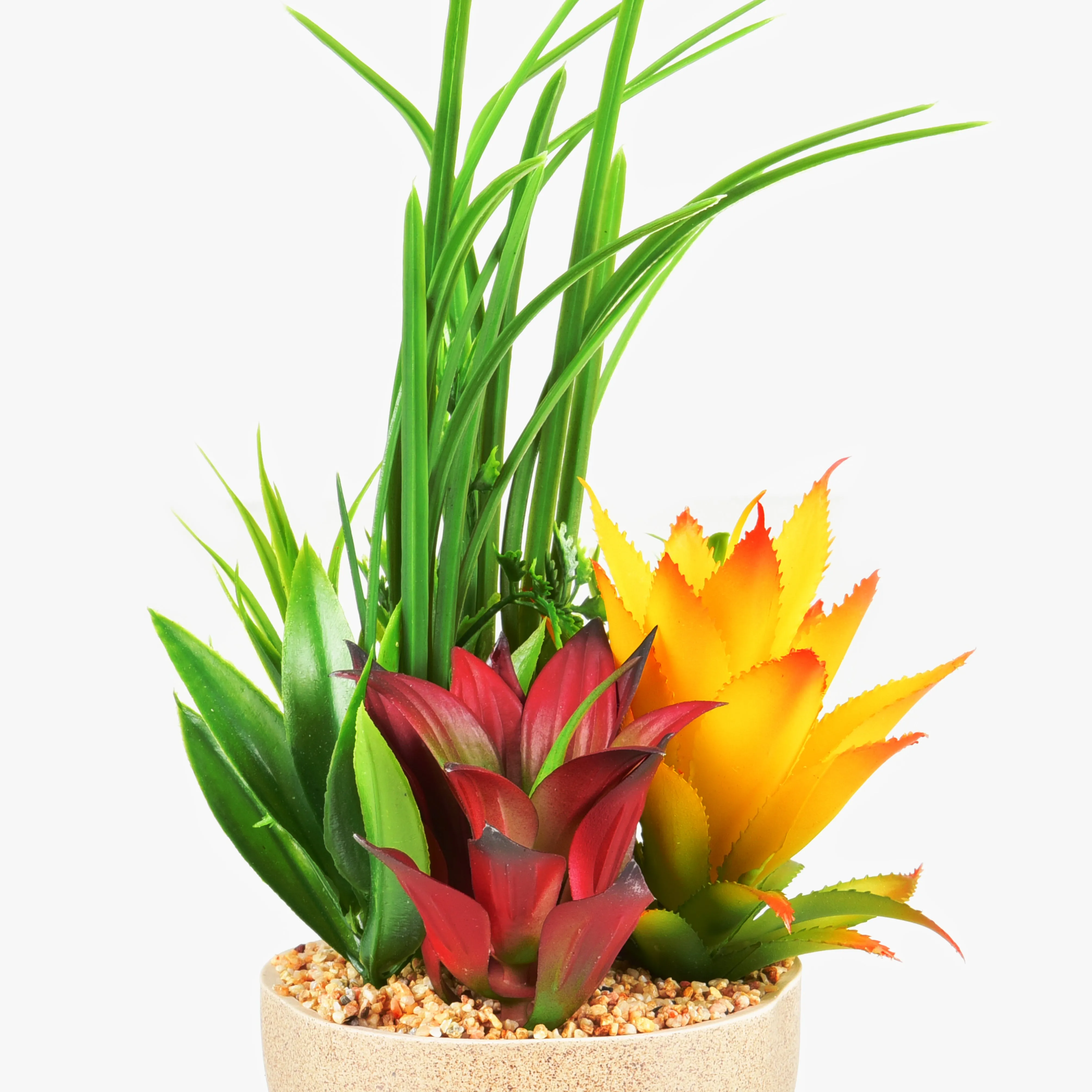 Abstract Plant Arrangement With Ductile Pot