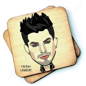 Adam Lambert Character Wooden Coaster - RWC1