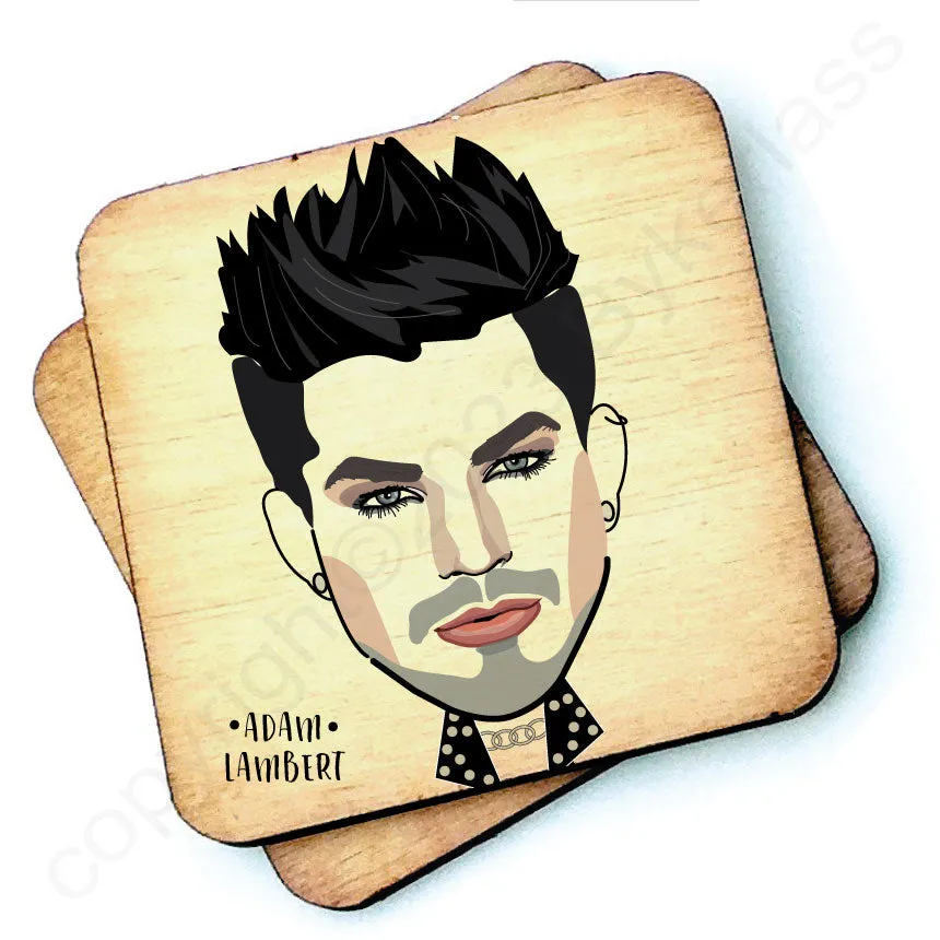 Adam Lambert Character Wooden Coaster - RWC1
