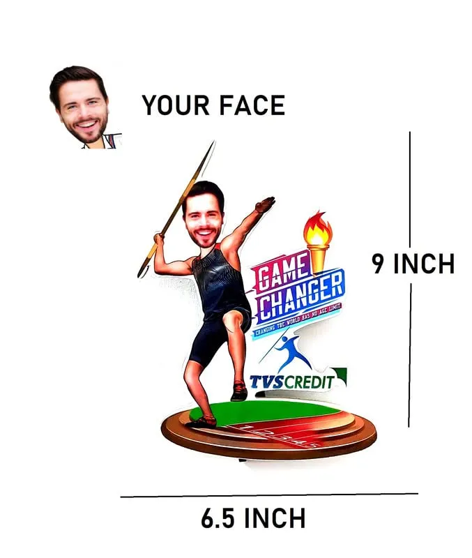 Adesh Anusaar™ Caricature Personalized Gifts for Friends Wooden (9 x 6.5) AD179
