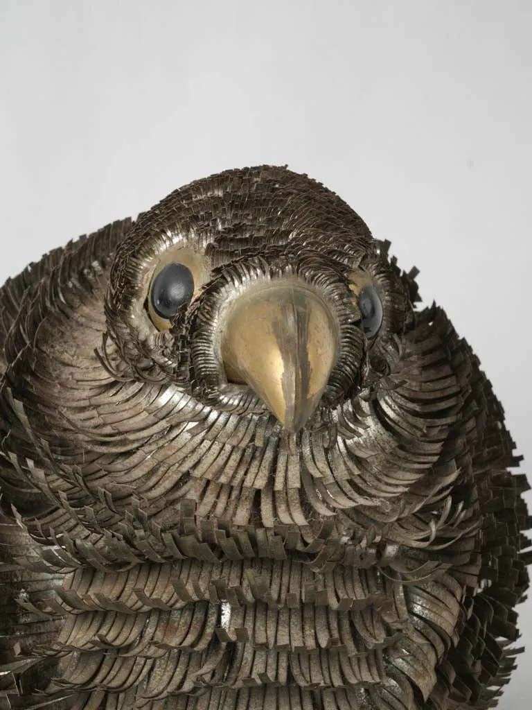 Alexander Blazquez metal bird sculpture 9"