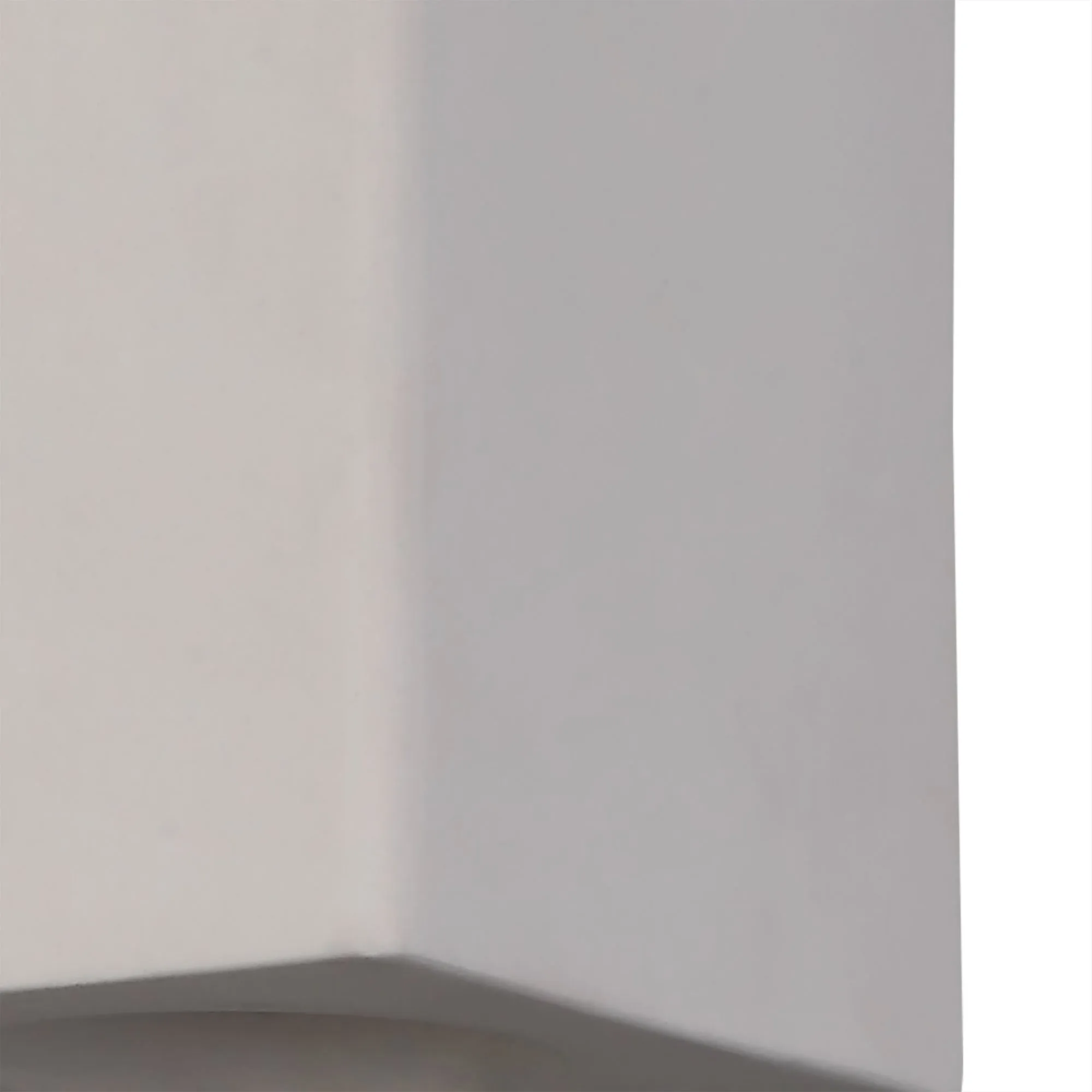Alina Rectangular/Cylinder Up & Down Wall Lamp, 2 x GU10, White Paintable Gypsum