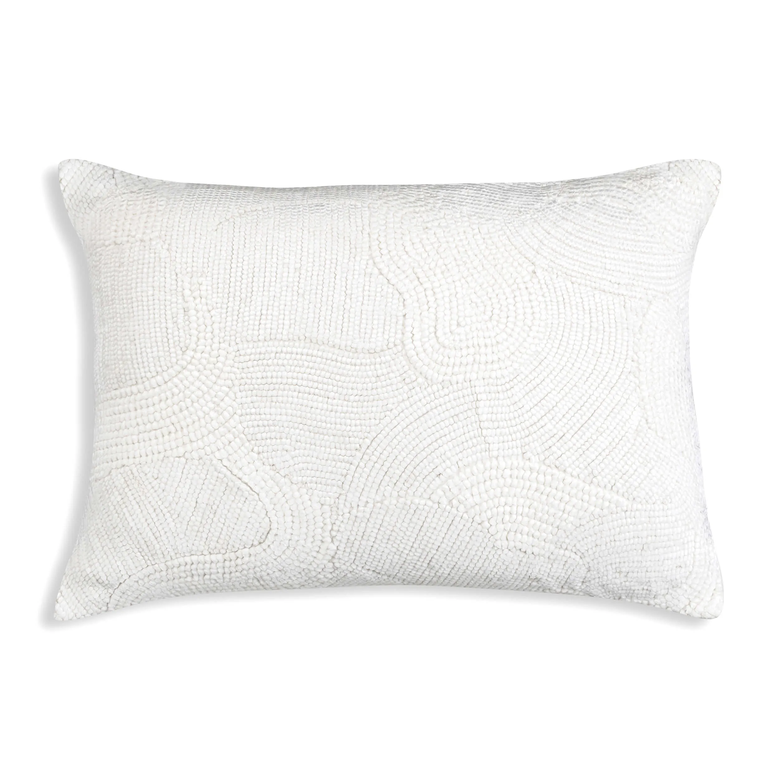 Amaya Lumbar Pillow, Ivory