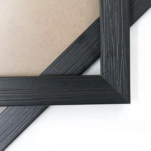 ARCANE DECOR Star Wall Photo Frames - Star Photo Frame for Home Décor, Picture Frames for Wall Hanging Made with Premium Synthetic Wood, Gift for Every Function (8in x 8in, Black)