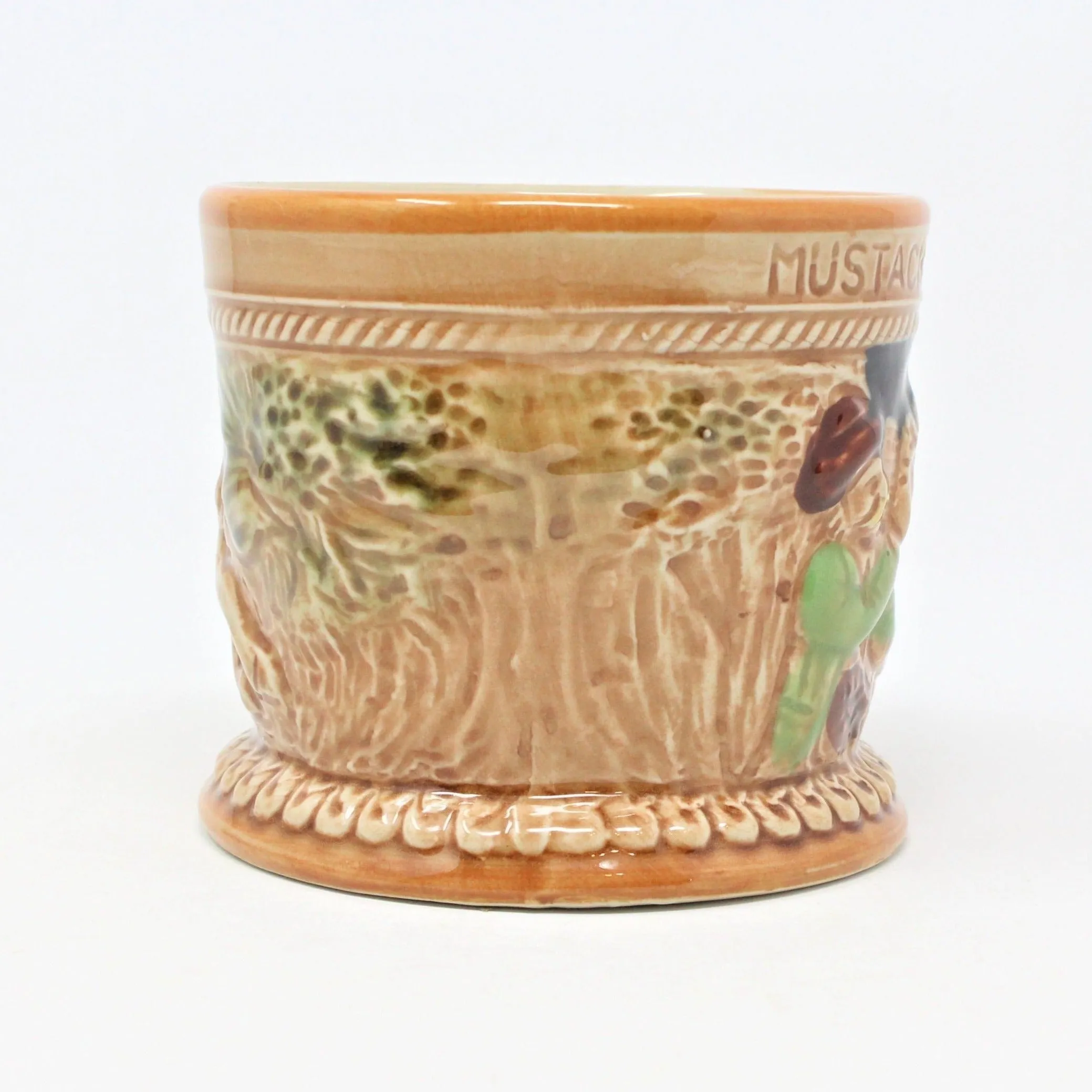 Beer Mustache Mug, German Style, Two Gentleman Drinking, Japan, Vintage, SOLD