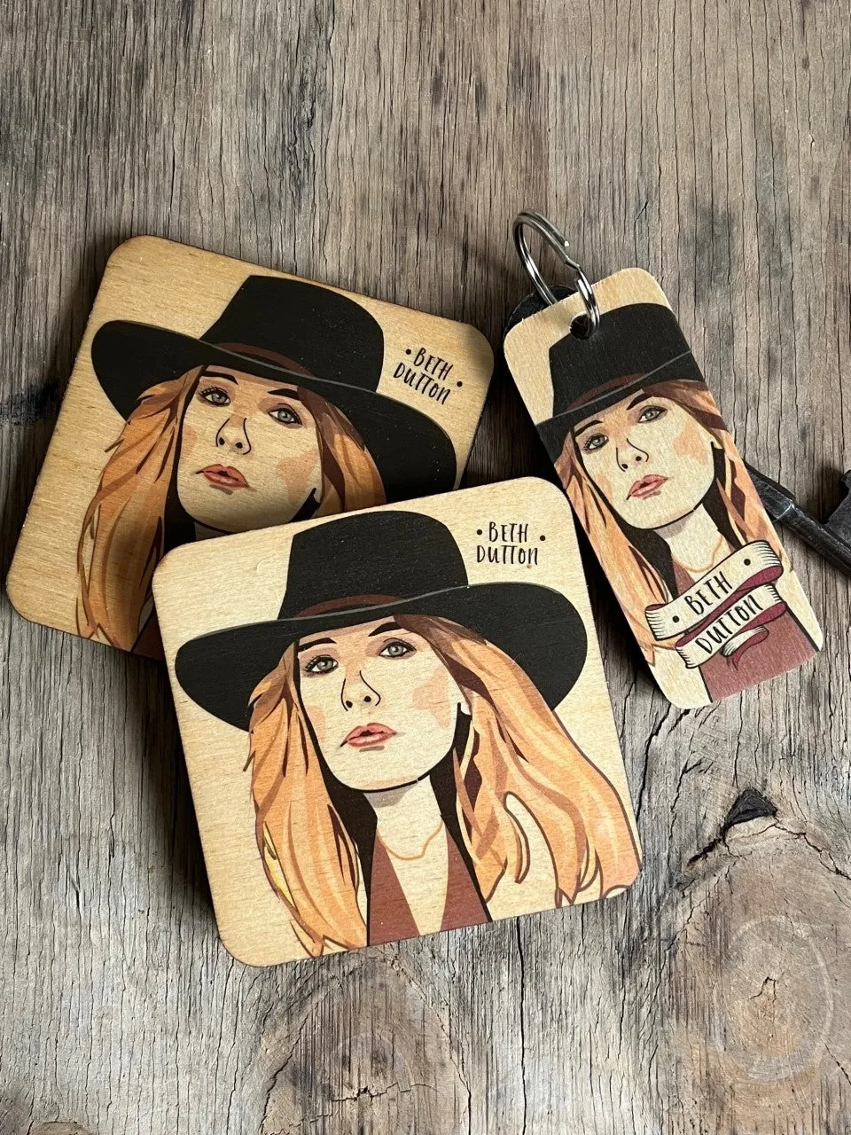 Beth Dutton - Character Wooden Coaster - RWC1