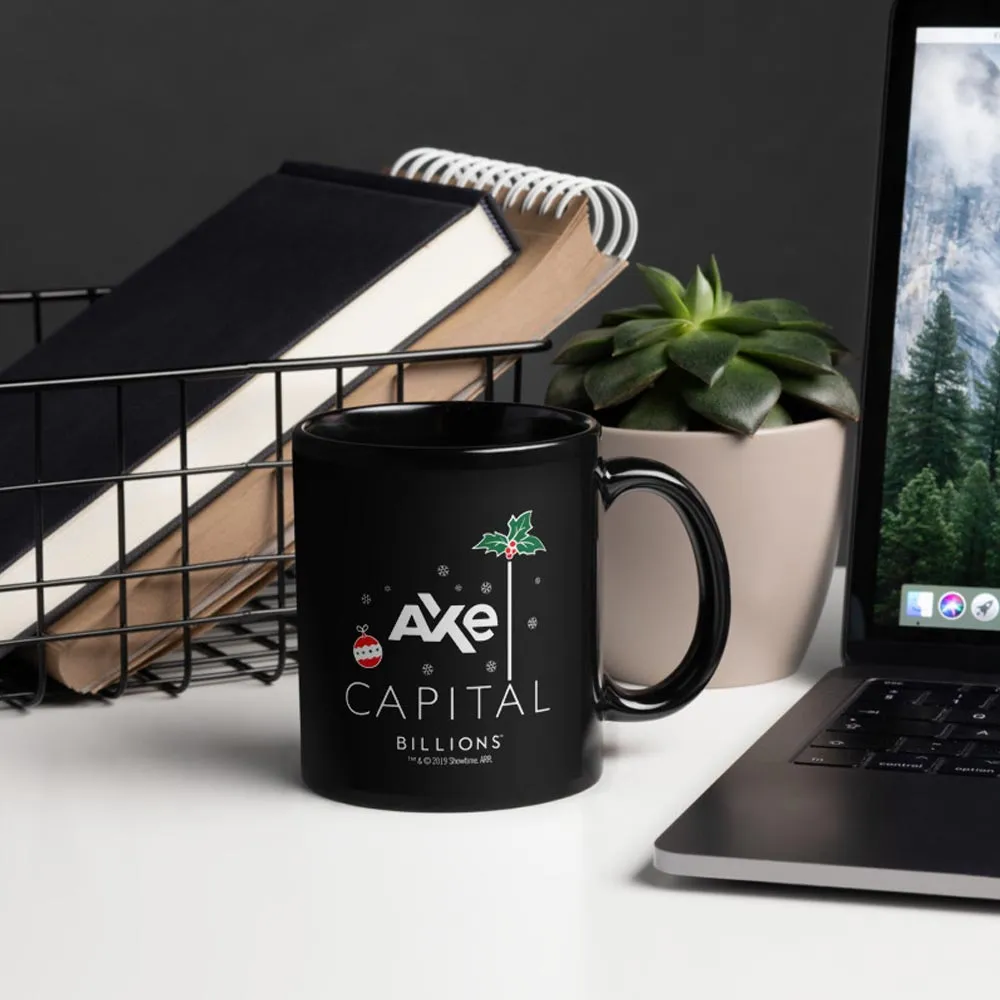 Billions Festive Axe Capital Stacked Logo 11 oz Black Mug