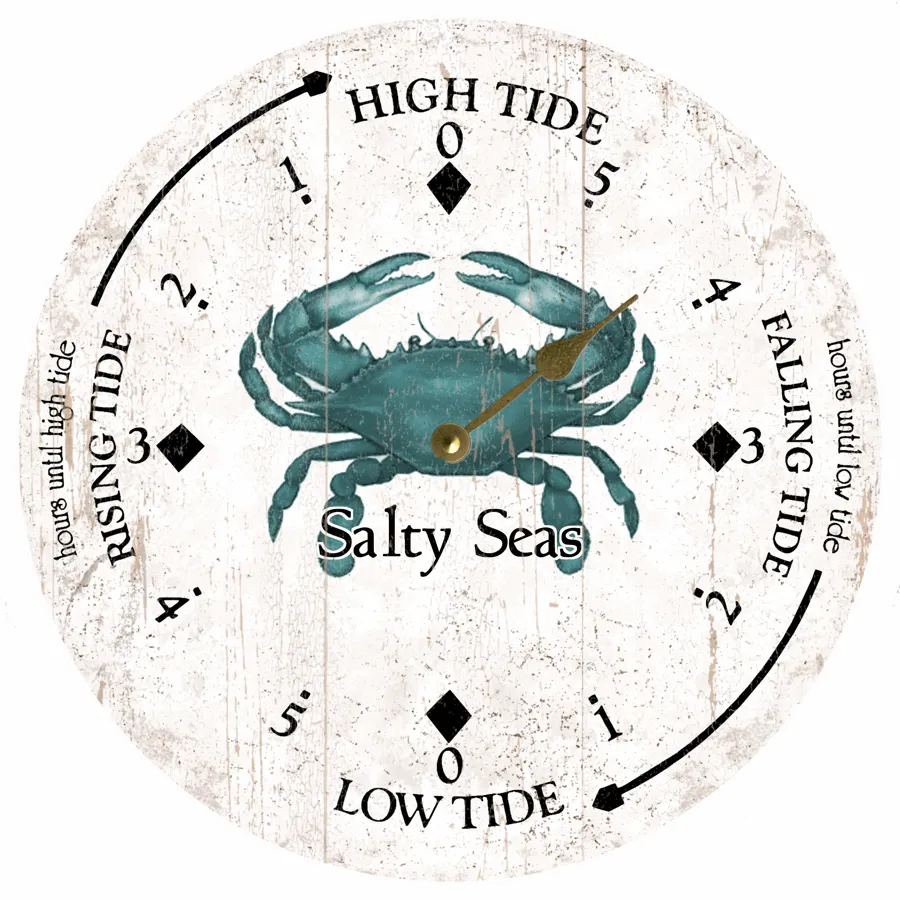 Blue Crab Tide Clock- Personalized Tide Clock