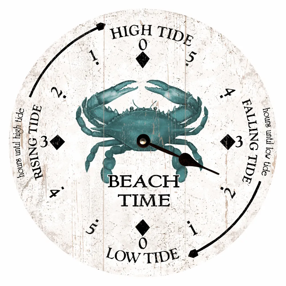 Blue Crab Tide Clock- Personalized Tide Clock
