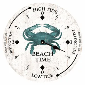 Blue Crab Tide Clock- Personalized Tide Clock
