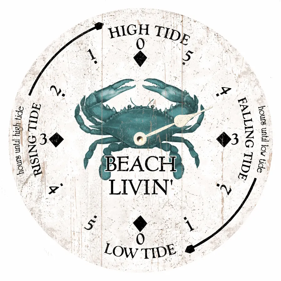 Blue Crab Tide Clock- Personalized Tide Clock