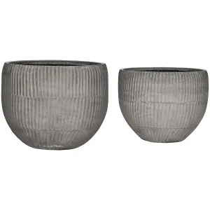 Brave Grey Planter (2/Set)
