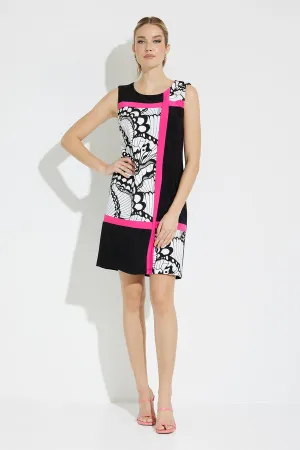 BRIDGETT BUTTERFLY PRINT SHIFT DRESS STYLE 231133 - JOSEPH RIBKOFF