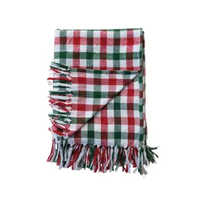 Brushed Flannel Holiday Throw