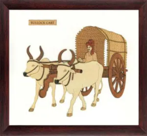 Bullock Cart Layered Wall Decor 9x10 Inch By India Kreations Decor