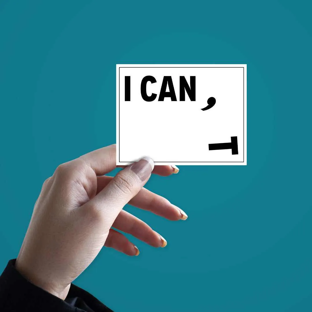 CAN I? Sticker