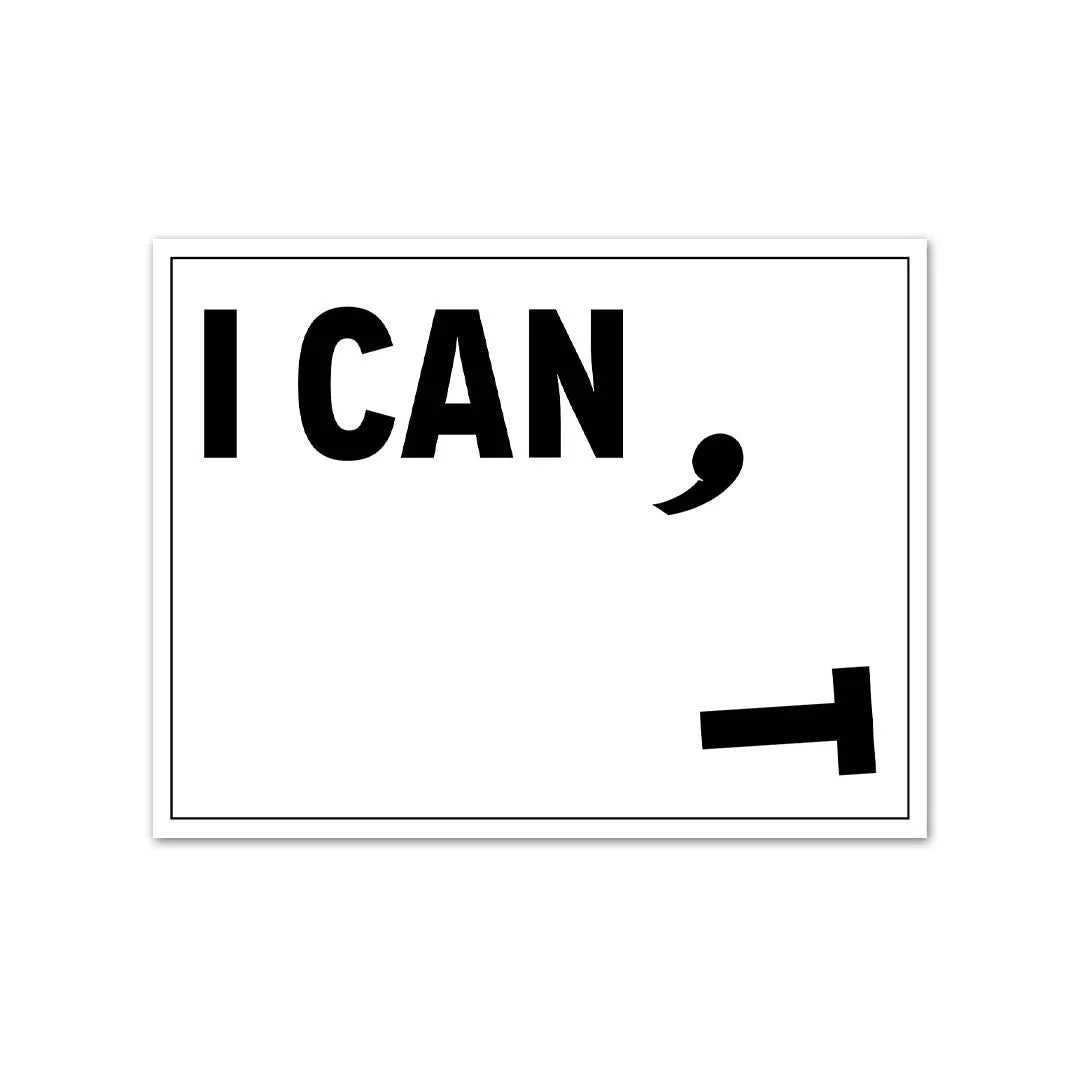 CAN I? Sticker