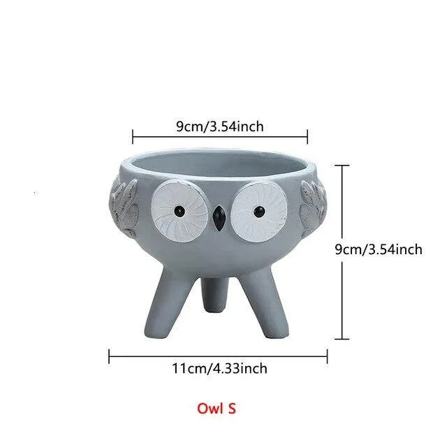 Cartoon ceramic planters