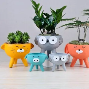 Cartoon ceramic planters