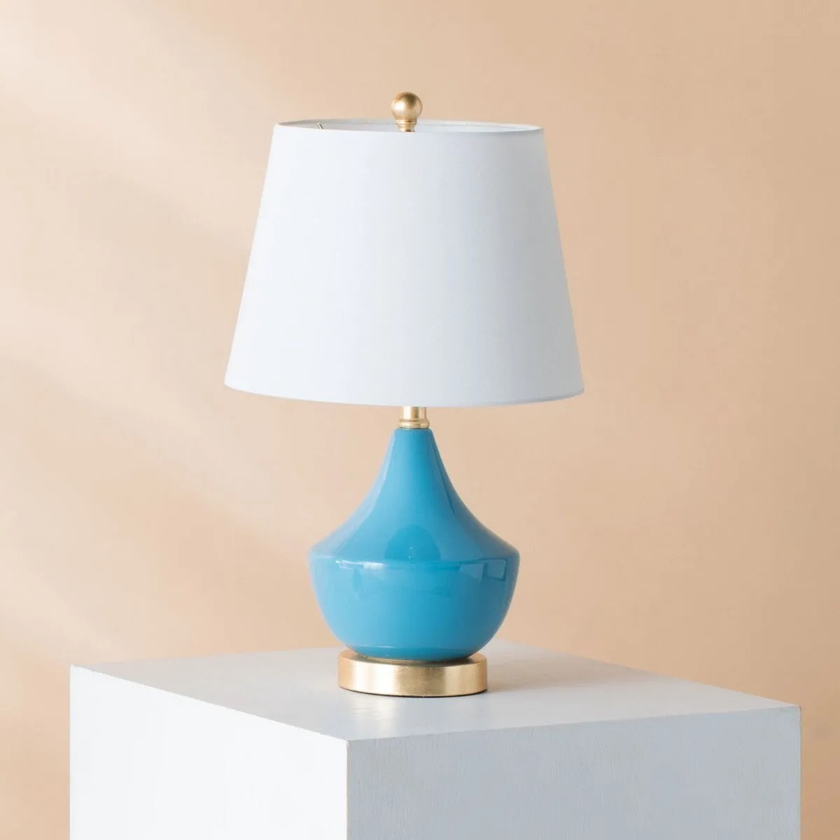 Cerulean Blue Genie Table Lamp