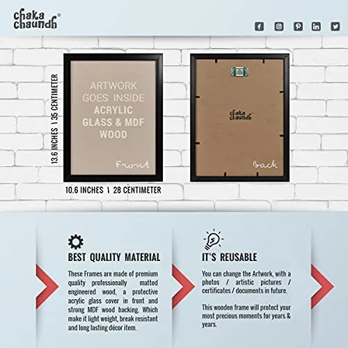Chaka Chaundh - Jiddu Krishnamurti Quotes Poster - motivational quotes frames - poster with frame - jiddu krishnamurti photos frame – Quotes wall frames - (14 X 11 Inches)