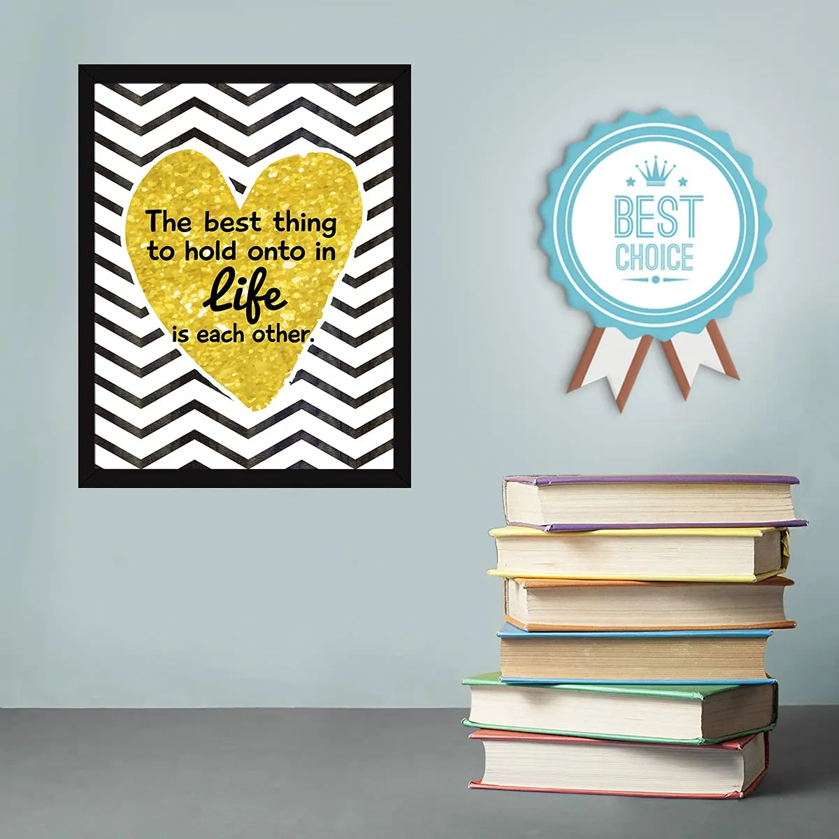 Chaka Chaundh - Love Quotes Wall Frames for bedroom and husband - Couple Quotes Wall Frames for Bedroom - I love you quotes frame - Love Quotes Frame - Couple Quotes Frame - Romantic quotes wall frame - (13.6 X 10.6 Inches)