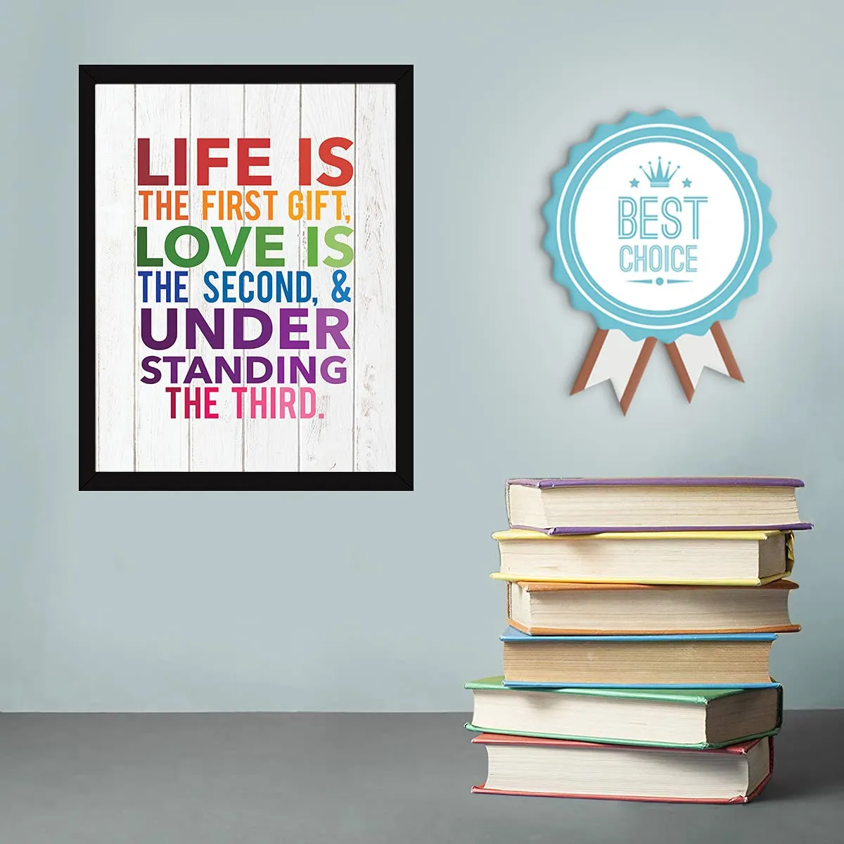 Chaka Chaundh - Love Quotes Wall Frames - Love Quotes Frame - Love Quotes Photo Frame - (13.6 X 10.6 Inches)