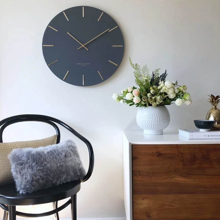 Charcoal Luca Clock (60cm)
