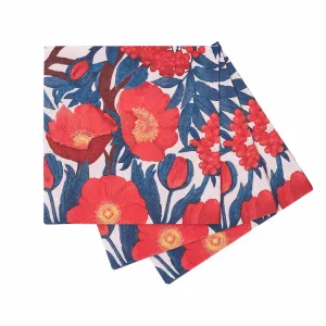Charming Icelandic Poppies Cocktail Napkins - 20 Pack