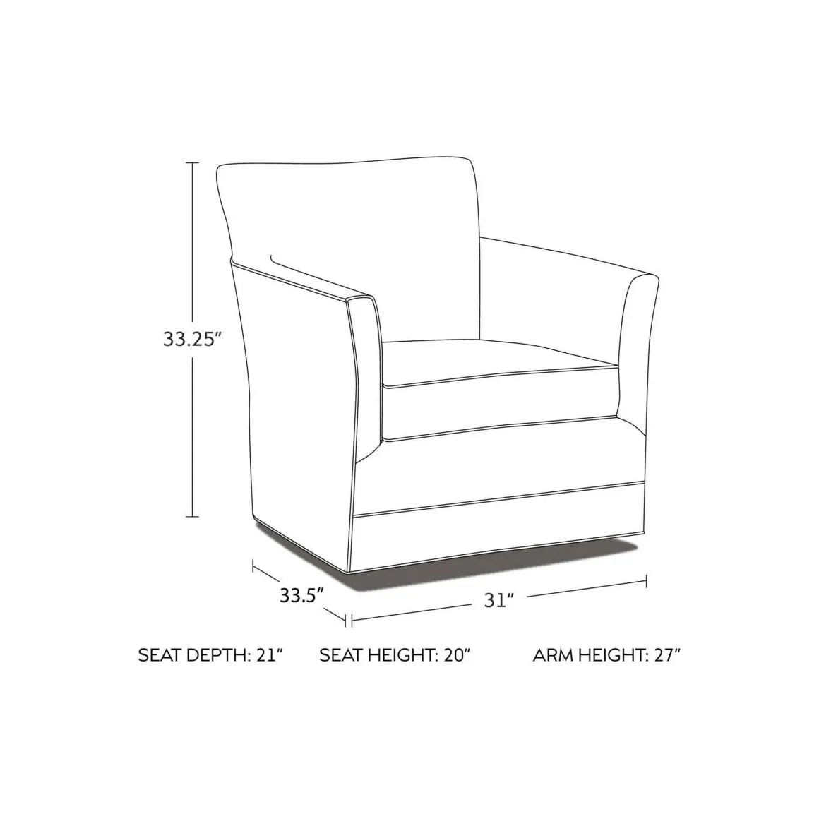 Clarissa Swivel Glider