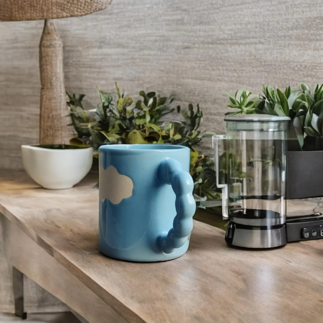 Cloud Coffee Mugs/Cups Cloud Design Best Birthday Gifts for Best Friends Ideal for Coffee/Tea/Milk/Green Tea/Cold Coffee Microwave Safe & Dishwasher Safe 300ML