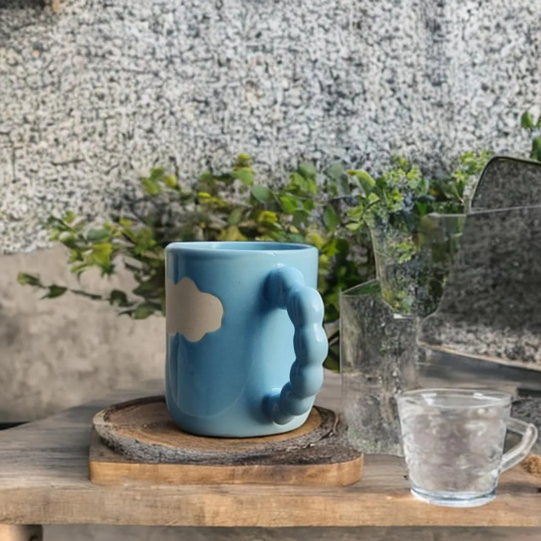 Cloud Coffee Mugs/Cups Cloud Design Best Birthday Gifts for Best Friends Ideal for Coffee/Tea/Milk/Green Tea/Cold Coffee Microwave Safe & Dishwasher Safe 300ML