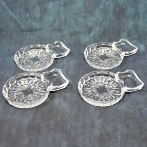 Coasters with Spoon Rest, Godinger Shannon Crystal, Freedom, Set of 4