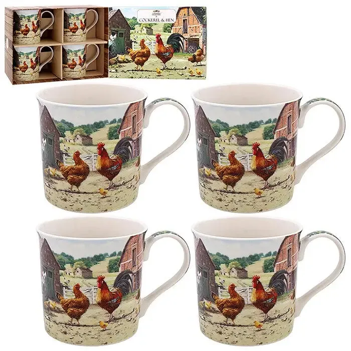 Cockerel & Hen Range - Mugs, Coasters, Trays and more