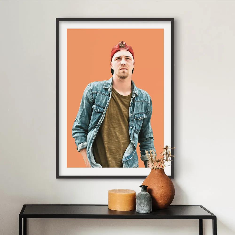Custom Self Portrait | Painting - Art Print
