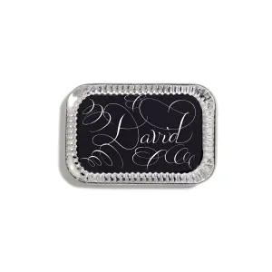 Customized Black Rectangular Paperweight