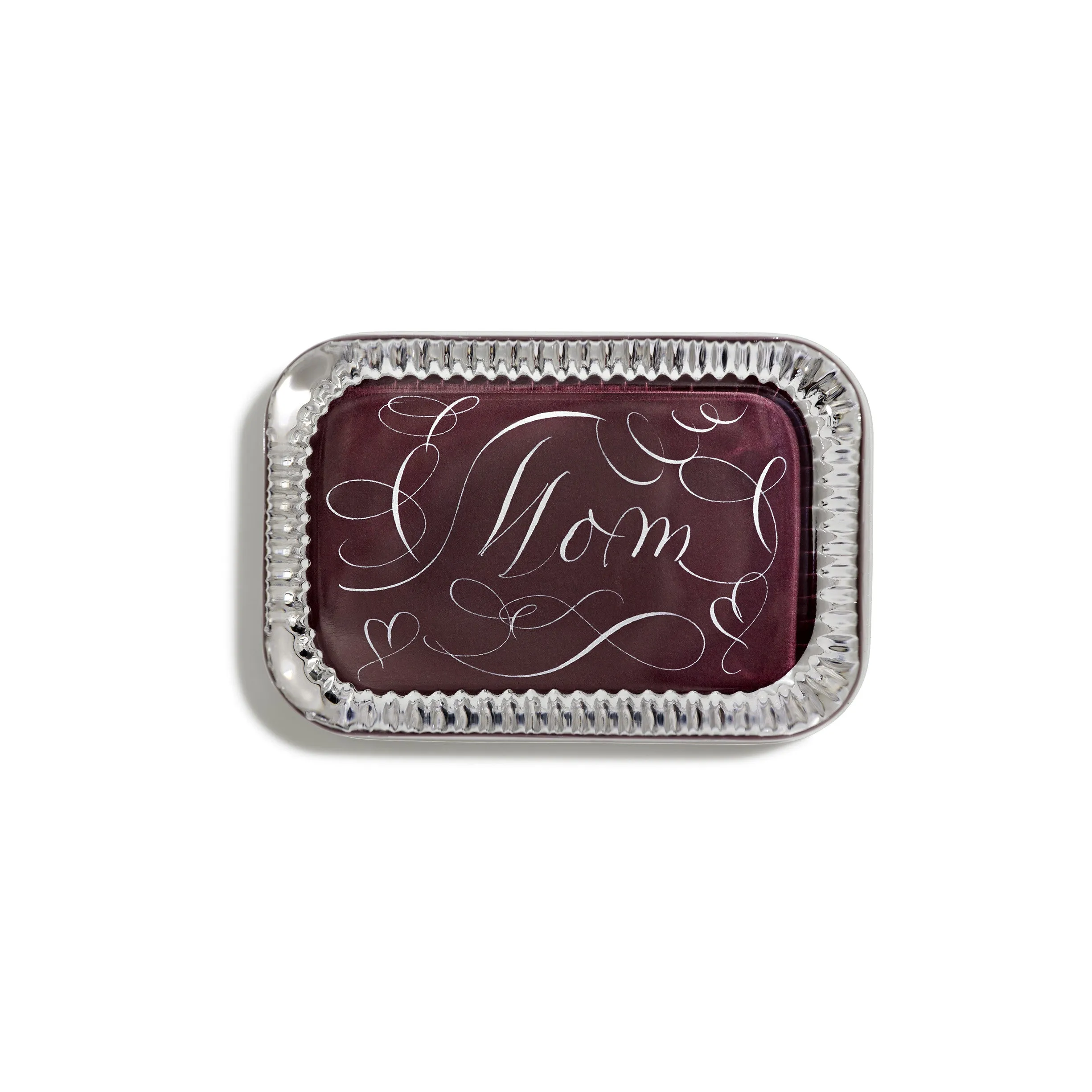 Customized Maroon Rectangular Paperweight
